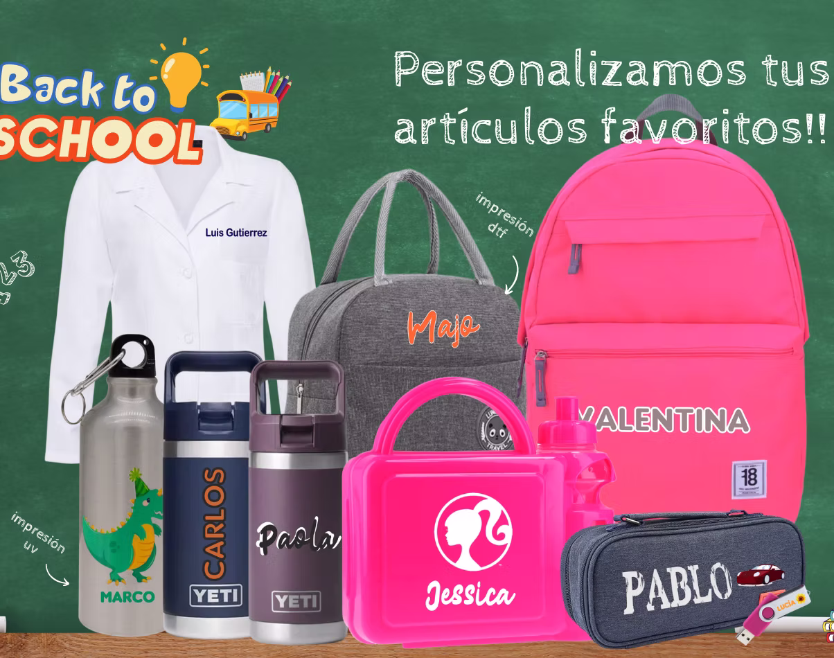 Back to School artículos personalizados